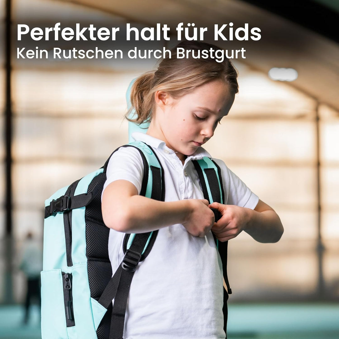 Otaro Tennisrucksack Kinder (19L) | Premium | Inkl. Separierten Schuhfach & Schlägerschutz | Deutsch