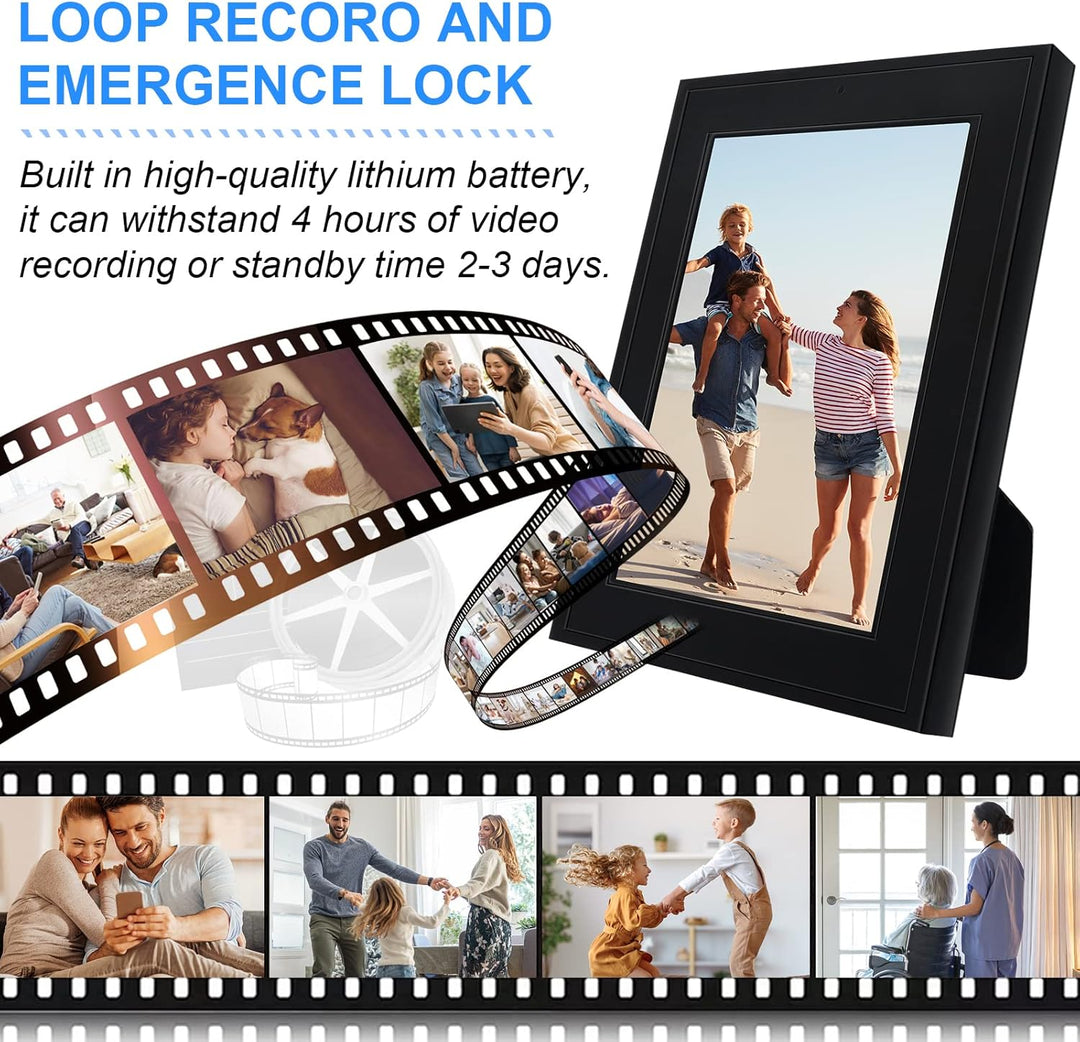 Mini Tragbare Kamera ohne WLAN, HD 1080P Kleine Kamera Innen mit Akku 4 Stündliche Videoaufzeichnung