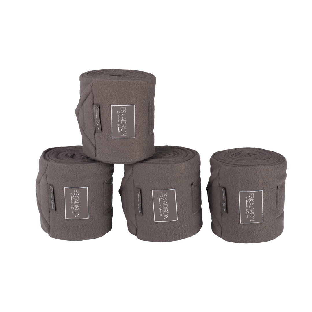 Eskadron Fleecebandagen 4er Set, Bandagen, fossil, Silk Purple, Soft Peach Grösse Pony Fossil Pony,