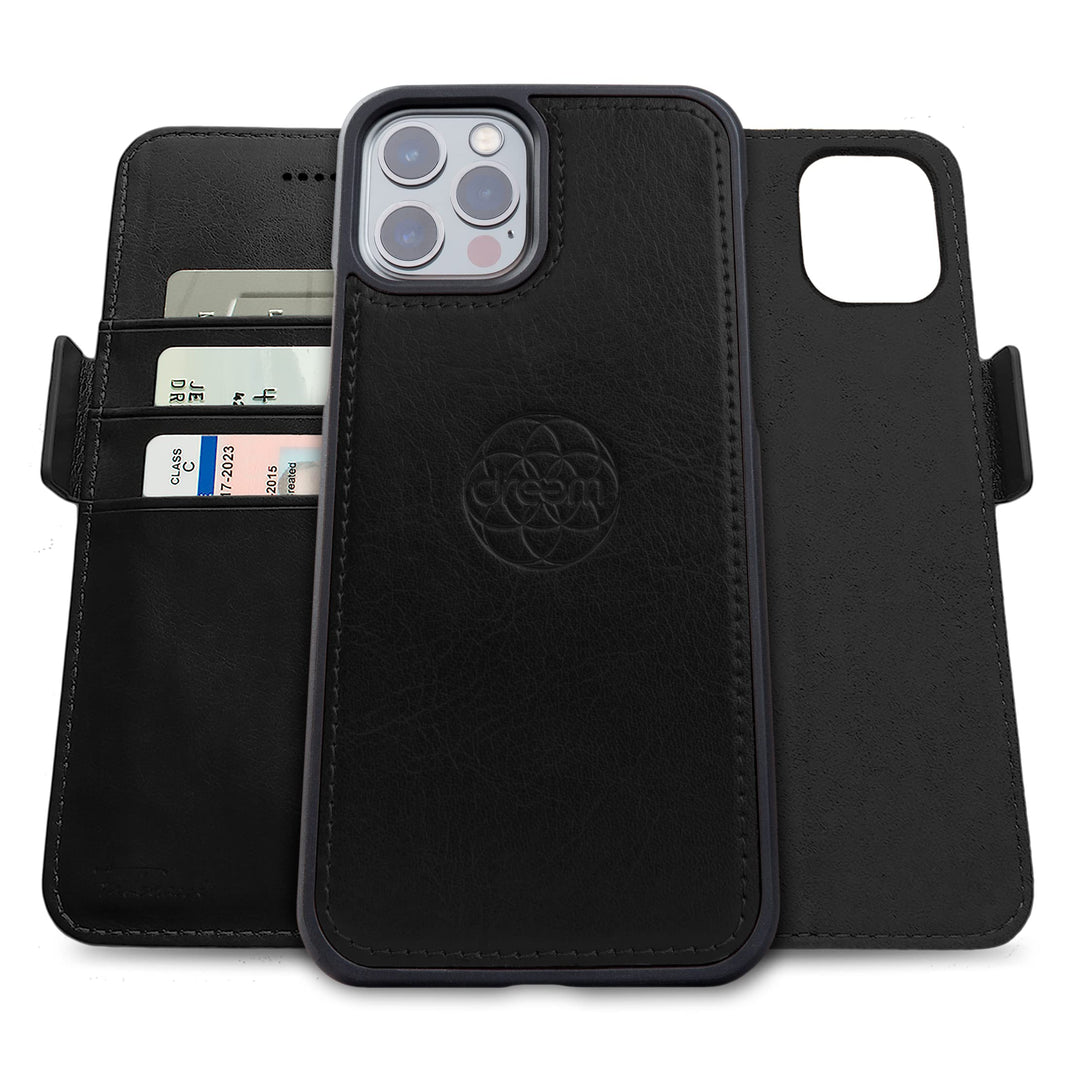 Dreem Fibonacci iPhone 13 Pro Max Brieftaschen-Etui / 2-in-1 stossfestes Etui und abnehmbares Folio