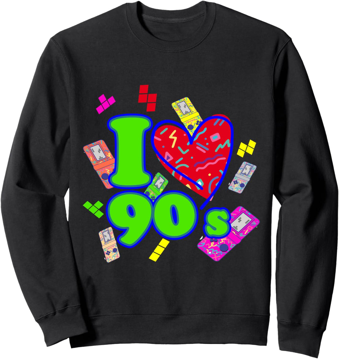 90s Fashion Outfit I love the 90s Retro Vintage 90er Jahre Sweatshirt
