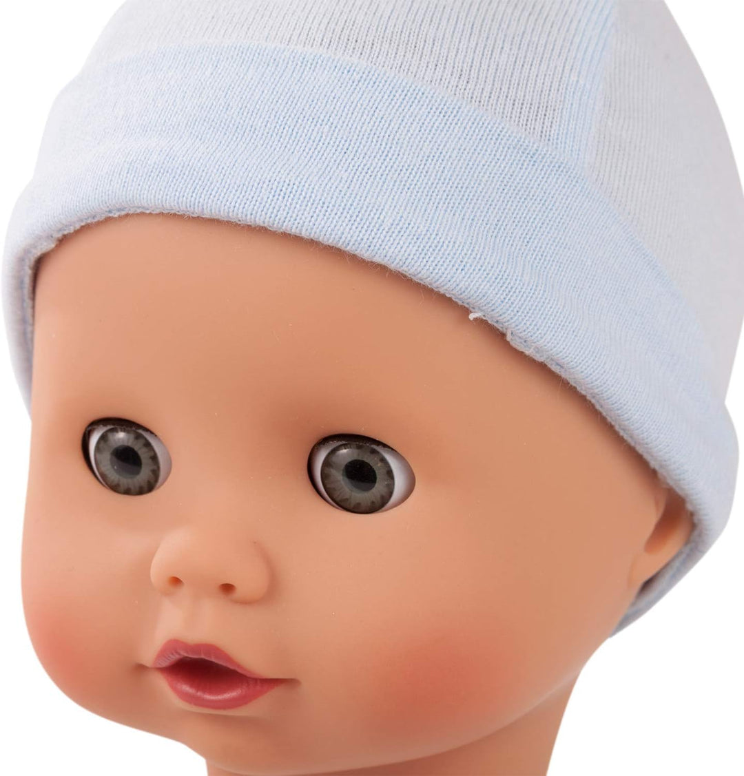 Götz 1320591 Muffin to Dress Junge Puppe - 33 cm grosse Babypuppe mit blauen Schlafaugen, ohne Haare