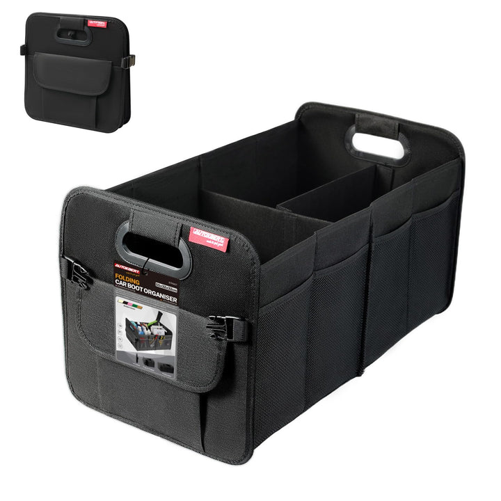 Auto Kofferraum Organizer Faltbare 55L Kofferraumtasche mit Abnehmbare Fächer & Stabiler Boden, Gros