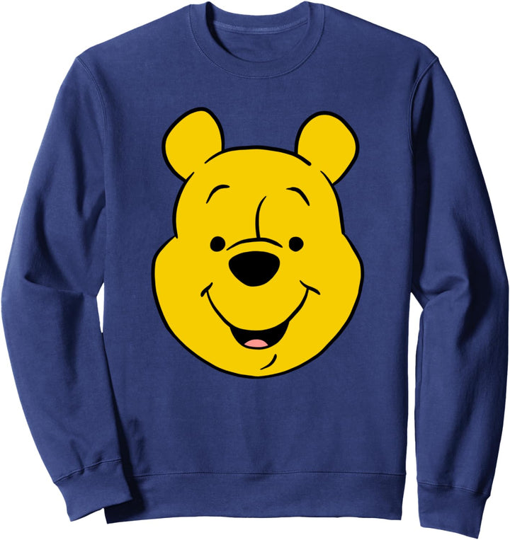Disney Winnie The Pooh Pooh Bear Large Face Sweatshirt