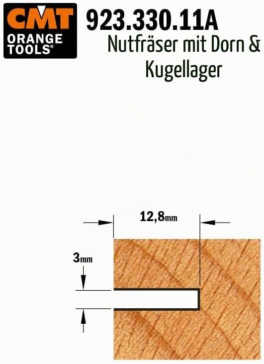 Nutenfräser mit Trennscheibe Z3 HM S=8 D=47,6 X 3.