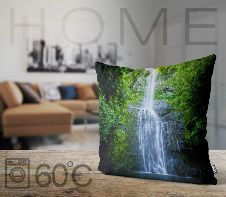 VOID Wasserfall Dschungel Kissenbezug Kissenhülle Sofakissen Kissen Deko Outdoor-Kissen Dekokissen,