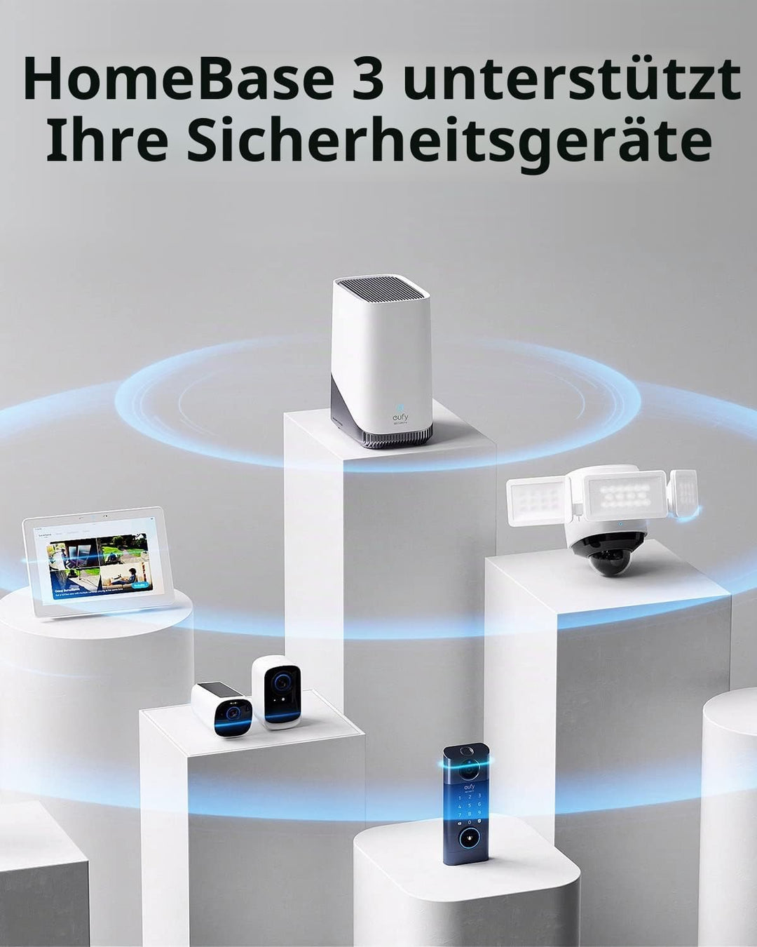 eufy Security S380 HomeBase (HomeBase 3), eufy Edge Sicherheitszentrum, lokaler erweiterbarer Speich