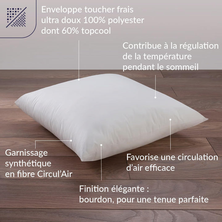 Dodo Taiga Kissen, synthetisch, mittelgross, 2 Stück 60/60, 60/60