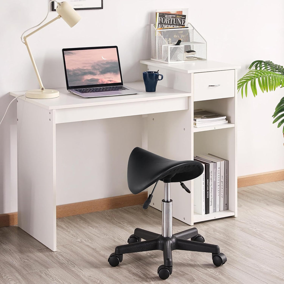 Yaheetech Sattelhocker Rollhocker Drehhocker Praxishocker Arbeitshocker Bürohocker Hocker mit höhenv