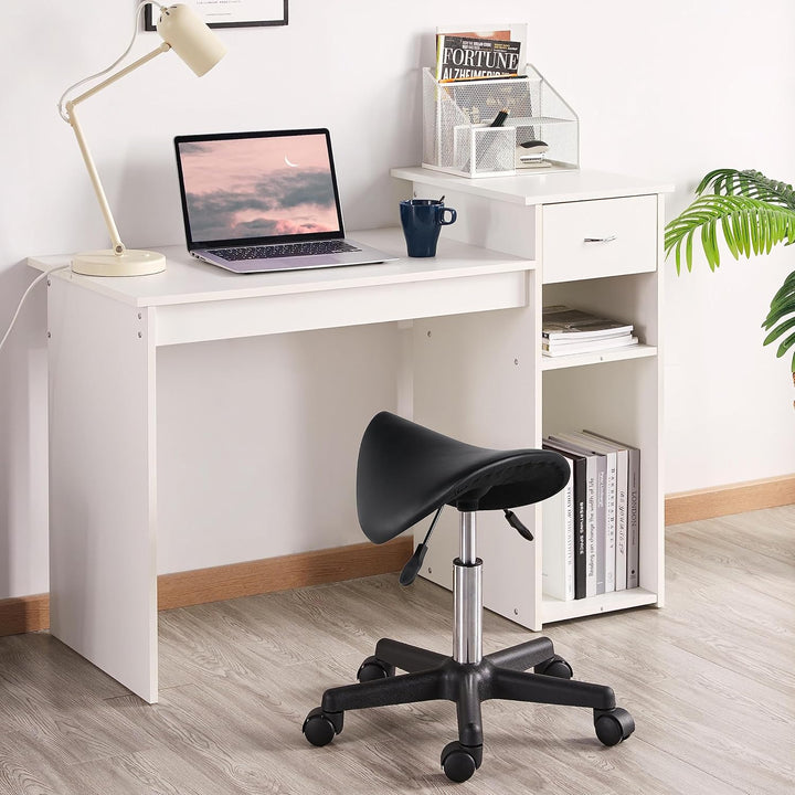 Yaheetech Sattelhocker Rollhocker Drehhocker Praxishocker Arbeitshocker Bürohocker Hocker mit höhenv