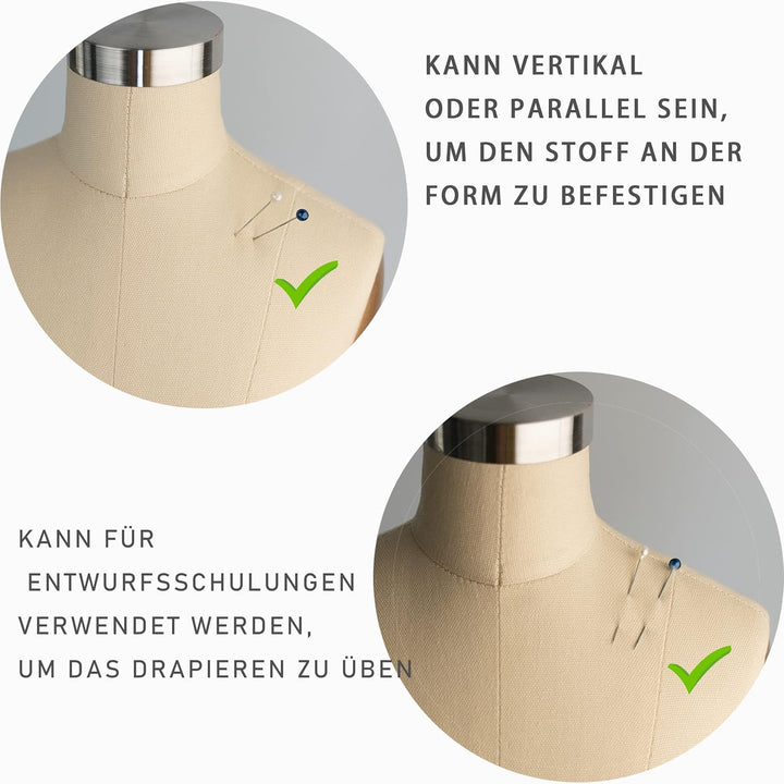 lavandeform 1/2 Schneiderpuppe halbe Grösse, zum Nähen Miniatur, （es handelt Sich Nicht um Erwachsen