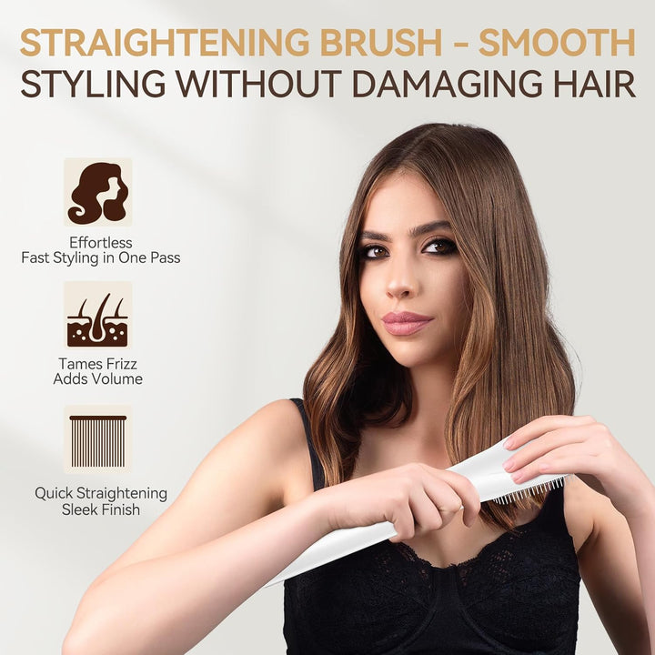 ANLAN 4 in 1 Föhnbürste MultiStyle Haarstyling Geräte Air Styler with Haartrockner, Glättbürste, Loc