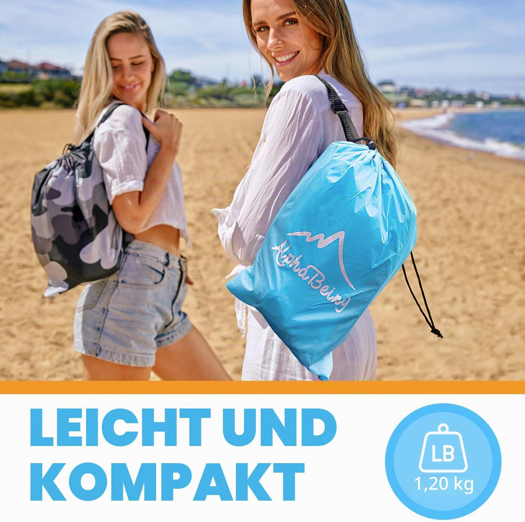 AlphaBeing Aufblasbare Liege Strandkorb Zubehör, Luftsofa Hängematte Aufblasbare Couch für Camping H