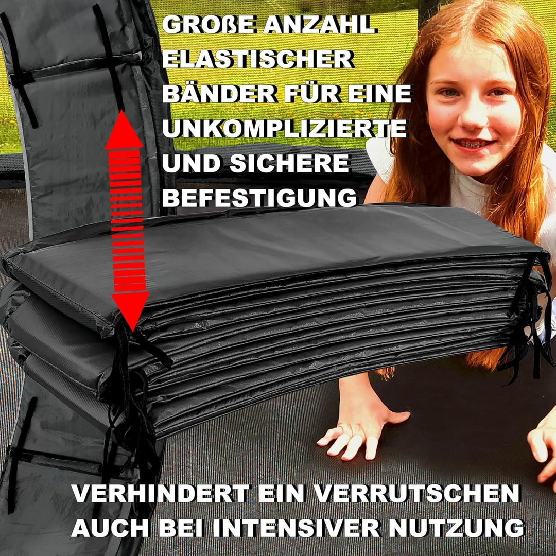 Baunsal® Trampolin Randabdeckung Ø 183 244 250 275 300 305 335 366 370 396 400 427 430 457 460 487 4