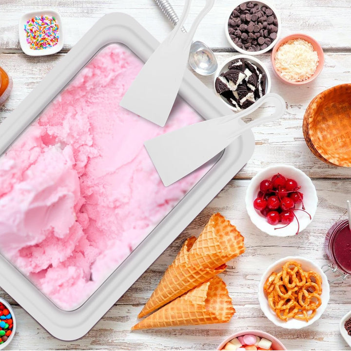 BYZESTY Eiscreme Roller Maker Pan, Ice Rolls Platte mit 2 Spateln, Eisplatte zum Eis Machen, Eis Pla