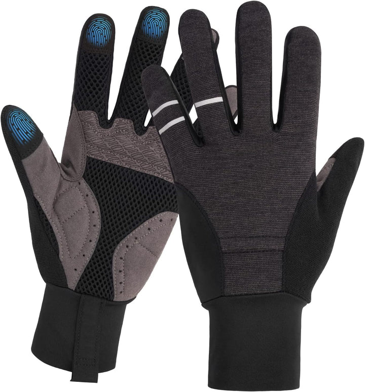 ROCKBROS Fahrradhandschuhe Herren Damen Radsporthandschuhe Winddichte Touchscreen Handschuhe rutschf