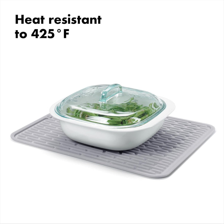 OXO Good Grips Groߟe Trockenmatte aus Silikon, 40 cm, 40 cm