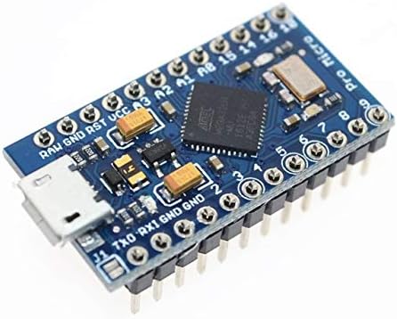 TECNOIOT 5pcs Pro Micro ATmega32U4 5 V/16MHz Module with Pin Header for Leonardo, 5PCS