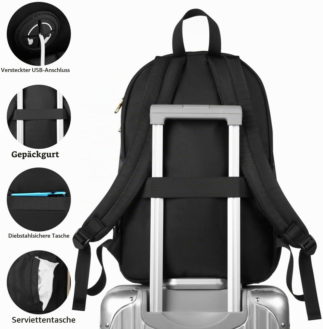 Rucksack Laptop Damen 17,3 Zoll Rucksack Frauen,Schulrucksack Schulranzen Mädchen Teenager für Unive