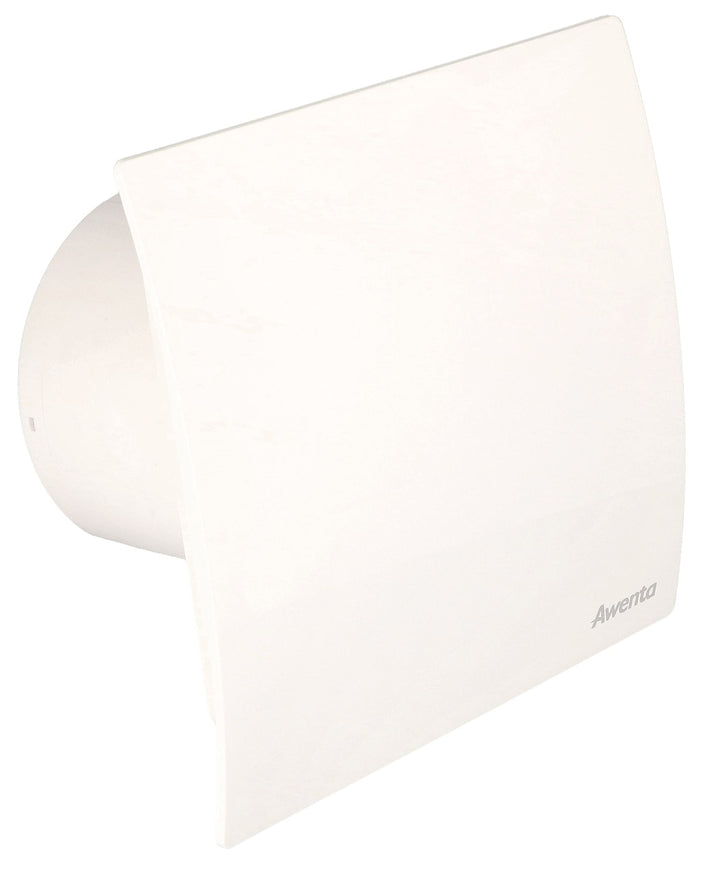 KOTARBAU® Wandlüfter Ø 100 mm Ventilator Gehäuse Silent + Abdeckung Satz Weiss Abzugssystem, Weiss