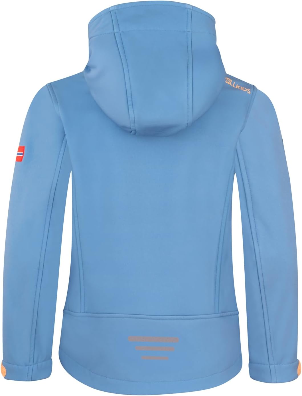Trollkids Kids Trollfjord Jacket Mystic Blue/Rusty Red 98, Mystic Blue/Rusty Red 98
