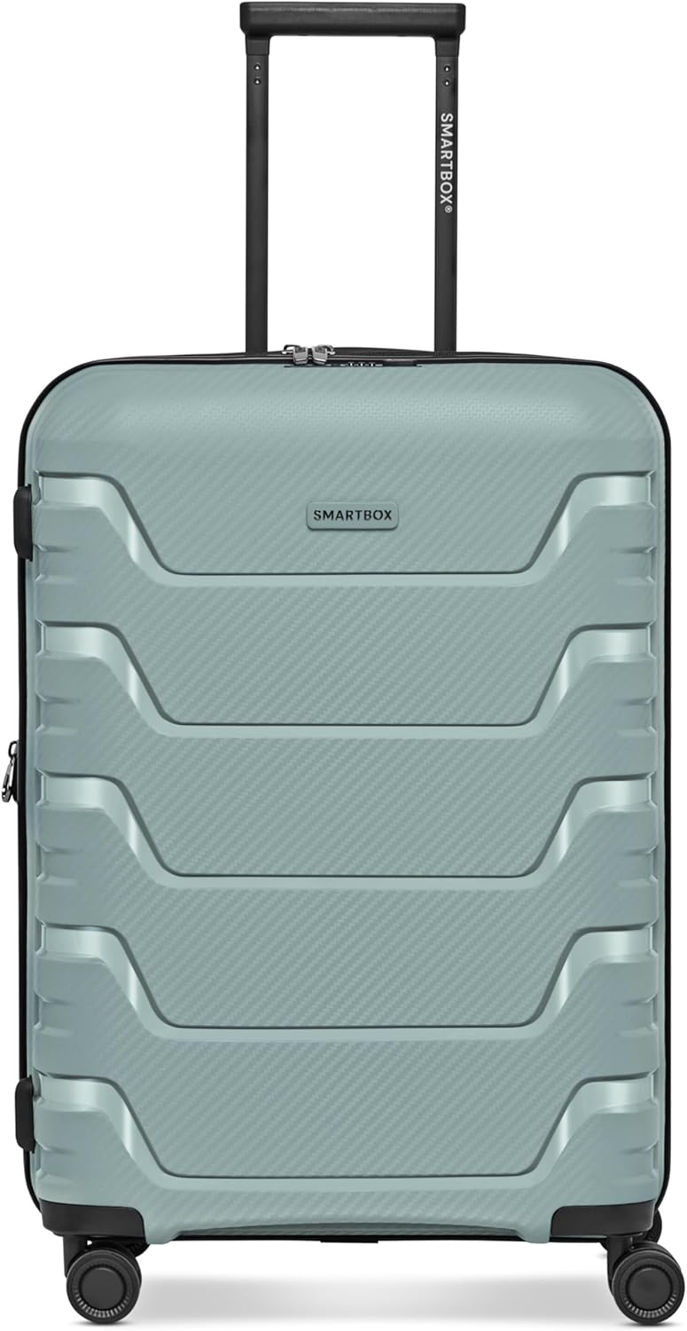 Smartbox Koffer Set 3-teilig Erweiterbar, Hartschalen Reisekoffer Set S M L, Leichtes Polypropylen,