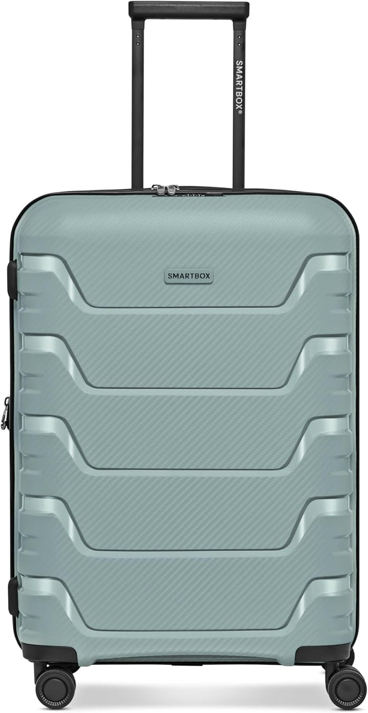 Smartbox Koffer Set 3-teilig Erweiterbar, Hartschalen Reisekoffer Set S M L, Leichtes Polypropylen,