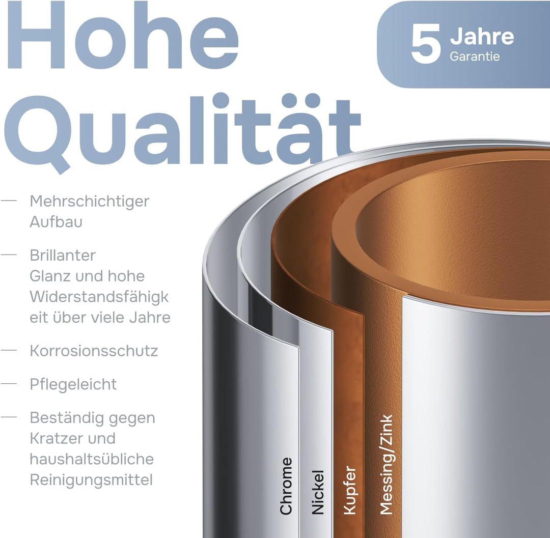 AM.PM Play Einhebel-Waschtischarmatur, Wasserhahn Bad Chrom für Waschbecken, Höhe 147mm, Einhandmisc