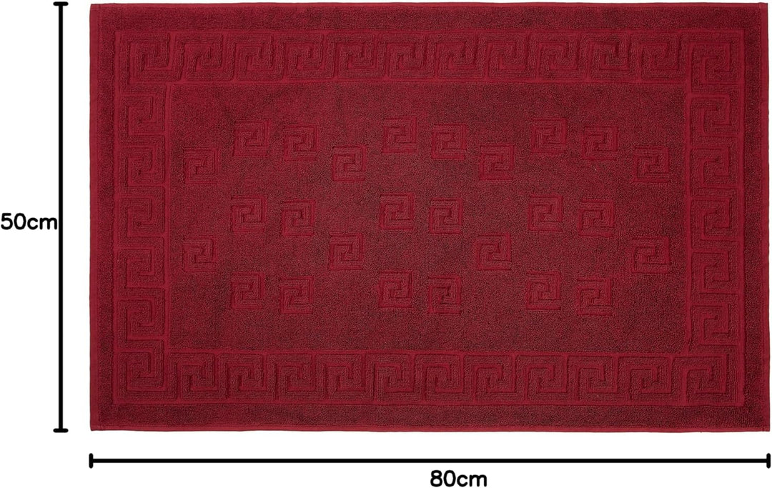 Arle-Living Luxus Medusa Duschvorleger im 2er Pack 50x80 cm - feinste Baumwolle/Jacquard Webung/Hoch