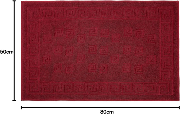 Arle-Living Luxus Medusa Duschvorleger im 2er Pack 50x80 cm - feinste Baumwolle/Jacquard Webung/Hoch
