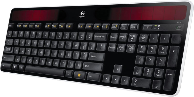 Logitech K750 Kabellose Solar Tastatur für Windows, 2,4 GHz kabellos mit USB-Unifying-Empfänger, Ult