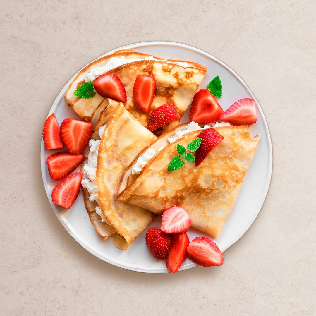 Ufesa Crêpes-Maker Dolcevita 1000W, Antihaftplatte 30cm, Einstellbare Temperaturregelung, Kontrollle