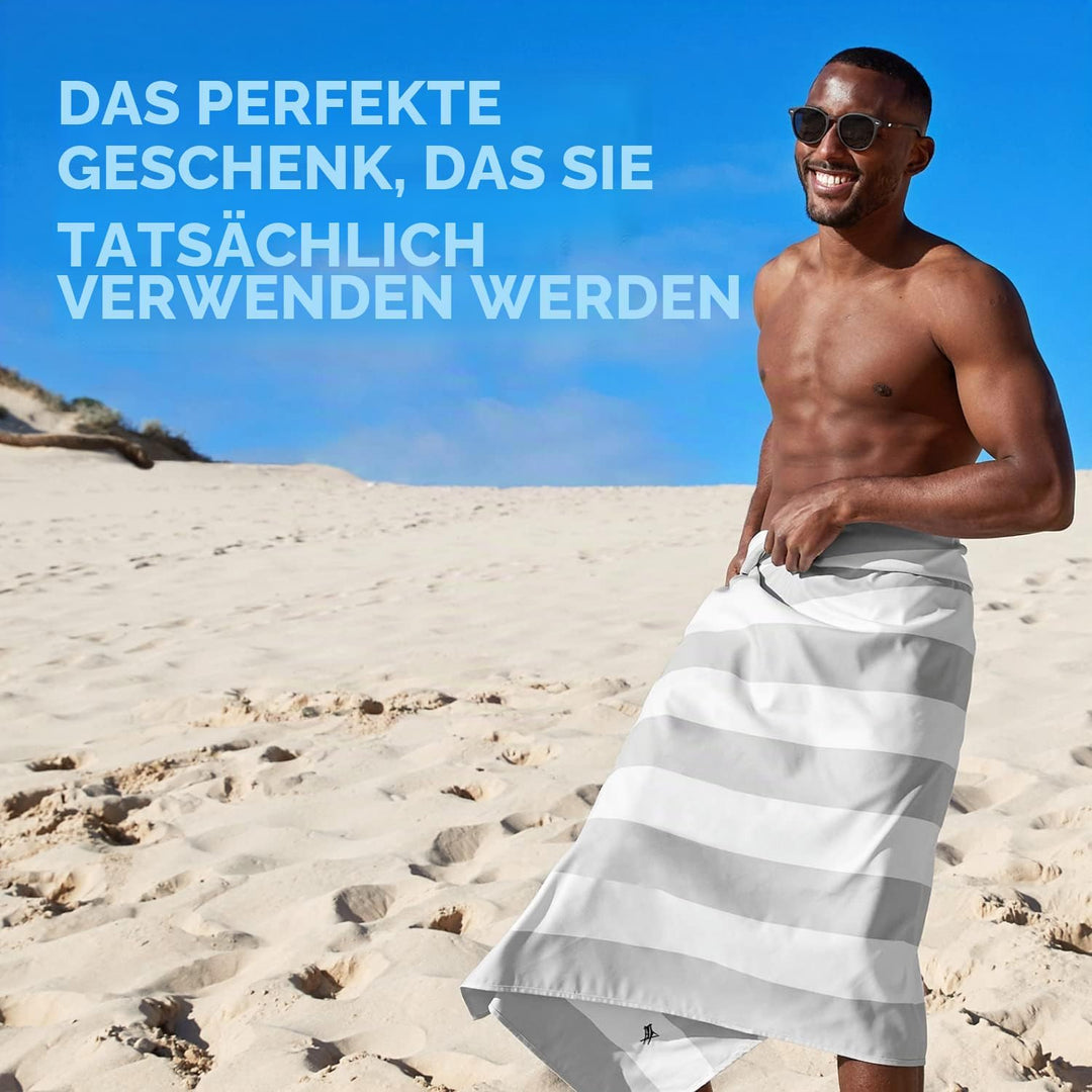 Dock &amp; Bay Strandhandtuch - Schnell trocknende Mikrofaser, ohne Sand - Kompakt, Leicht - 100% recyce