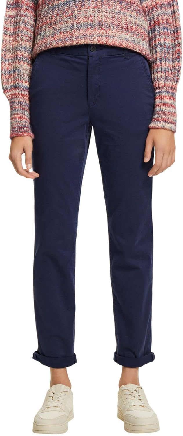 ESPRIT Damen Hose 30W / 30L 405/Dark Blue, 30W / 30L 405/Dark Blue