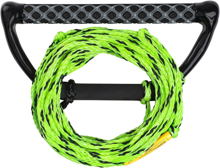 Mesle Kneeboard-Leine Hook Up 60' 3-Loop, mit Starthilfe-Hantel für Kneeboard, 3 Sektionen, Länge: 1