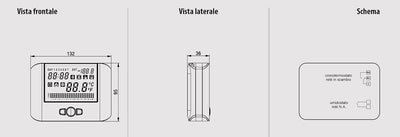 Vemer SpA VE478400 Thermostat, Weiss
