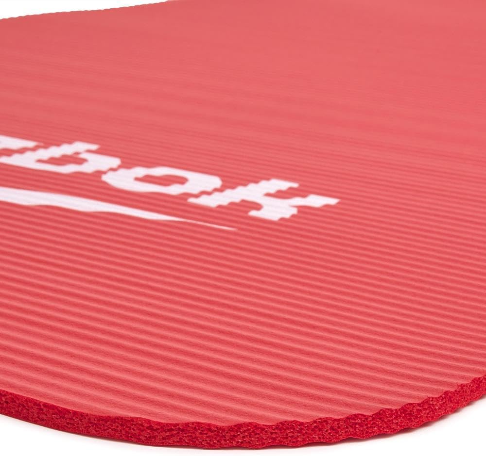 Reebok Trainingsmatte - Rutschfeste Gymnastikmatte aus natürlichem Gummi in 7mm, 10mm, 15mm und vers