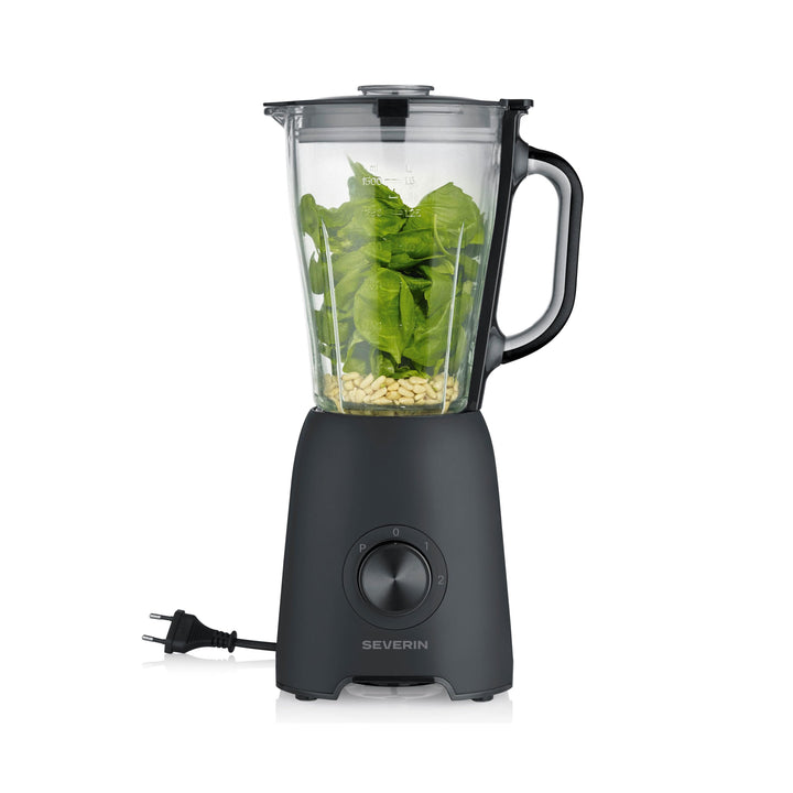 Severin Standmixer, Smoothie Maker, Blender elektrisch, 1,5L, 2 Stufen, Impulsfunktion, spülmaschine