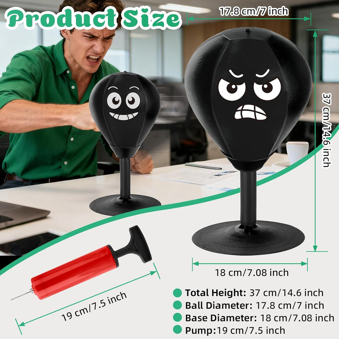 YORWHIN Punchingball Tisch mit starkem Saugnapf, Upgrade Schreibtisch Boxsack mit verstärkter Feder,