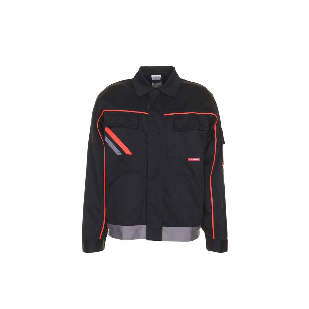 Planam Grösse 68 Herren Visline V2 Bundjacke schwarz orange zink Modell 2481