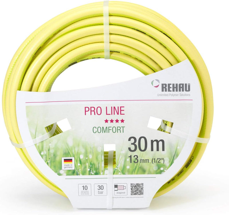 REHAU Gartenschlauch PRO LINE 1/2 Zoll 30m: umweltfreundliche Materialien, schadstofffrei, gutes Han