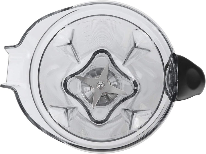 Tbest Mixerbehälter, Mixbecher, Transparenter Behälter für Küchenmixer mit Ersatzdeckel und Klinge,