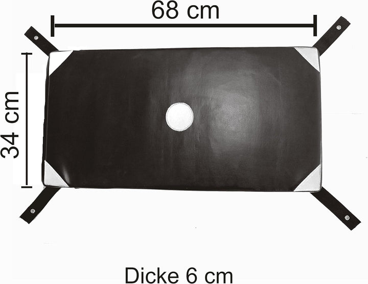 BAY Wall Catcher Wandschlagpolster 68 x 34 cm Gross weiss grau