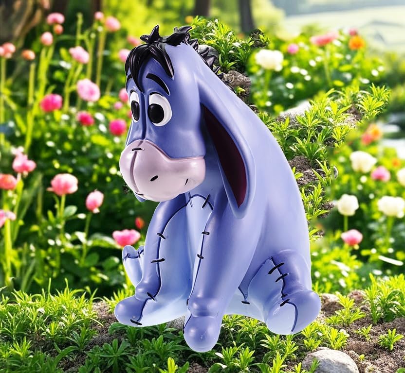 Gartenfigur Eeyore - Disney's liebenswerter I-Aah für deinen Garten Mehrfarbige Deko-Figur aus Polyr