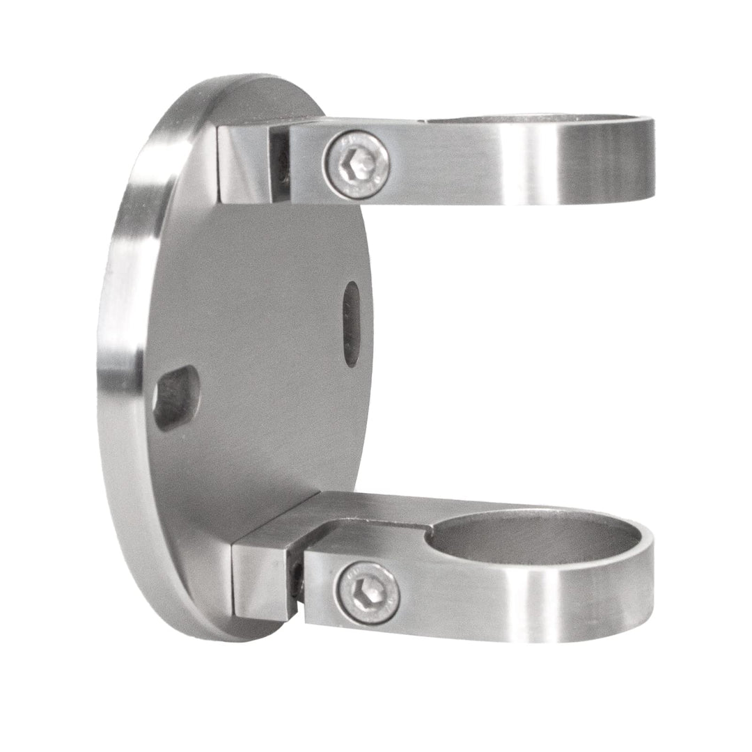 Wandanker Edelstahl Pfostenhalter V2A Geländerpfosten Rohrhalter Wandhalter (1 Stück, Ø 42,4) Rohrdu