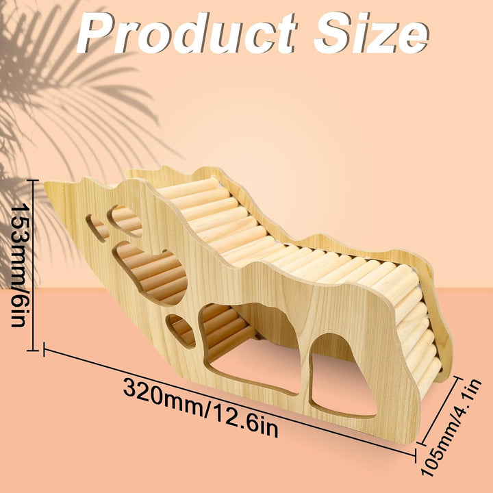WPPQWP Hamster Haus aus Holz, Hamster Tunnel, Hamster Zubehör, Watchbox Hamster, Hamster Versteck fü