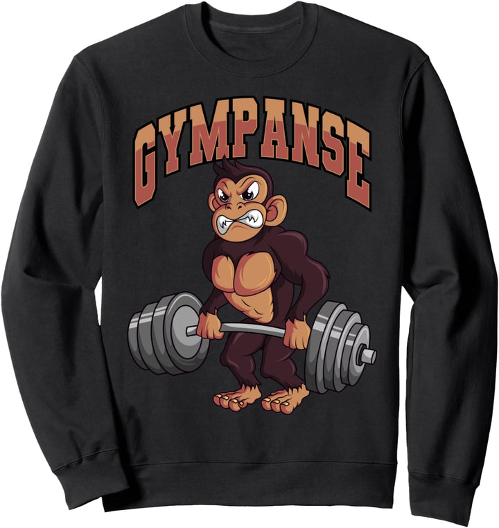 Gympanse Fitness Gym Affe Schimpanse Bodybuilding Sweatshirt