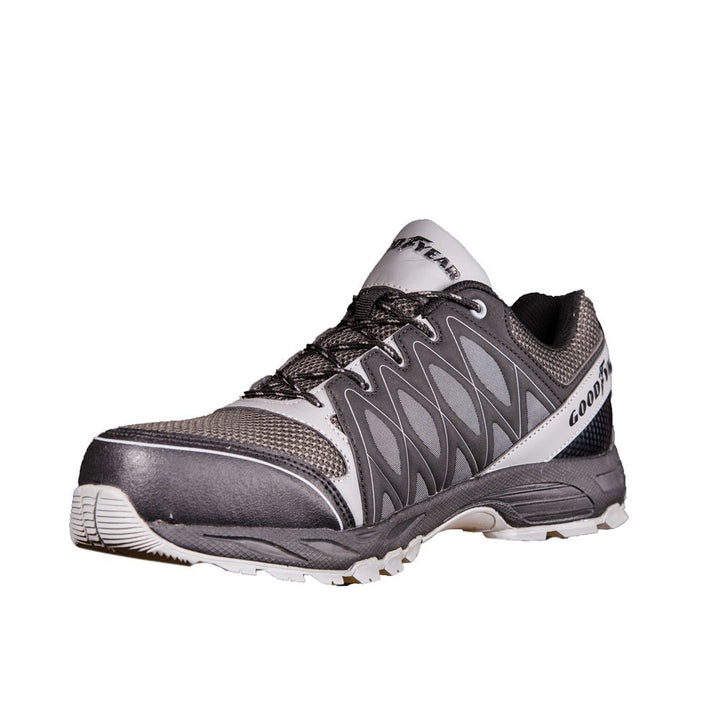 Goodyear 1503 Sonderedition S1P - SRA - Sicherheitsschuhe/Arbeitsschuhe/Metallfrei, Farbe: Grau/Schw