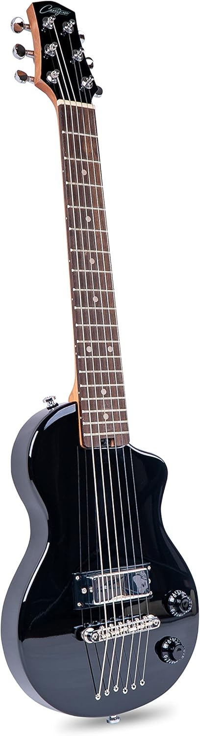 Carry-on by Blackstar Mini Jet Black E-Gitarre - Perfekt für Kinder und Erwachsene, Anfänger und Rei