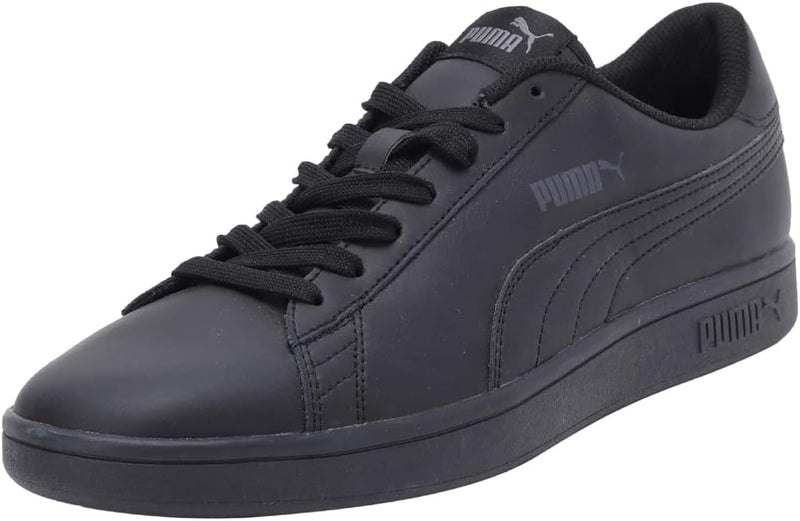 PUMA Unisex Smash V2 L Sneaker 36 EU Puma Black Puma Black, 36 EU Puma Black Puma Black